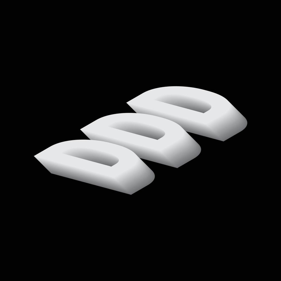 diseño creativo de logotipo de empresa 3d vector