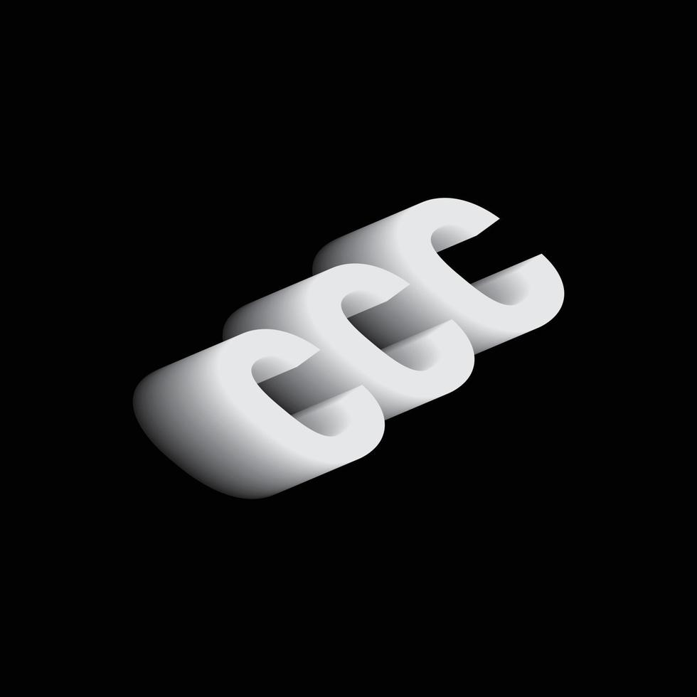 diseño creativo de logotipo de empresa 3d vector