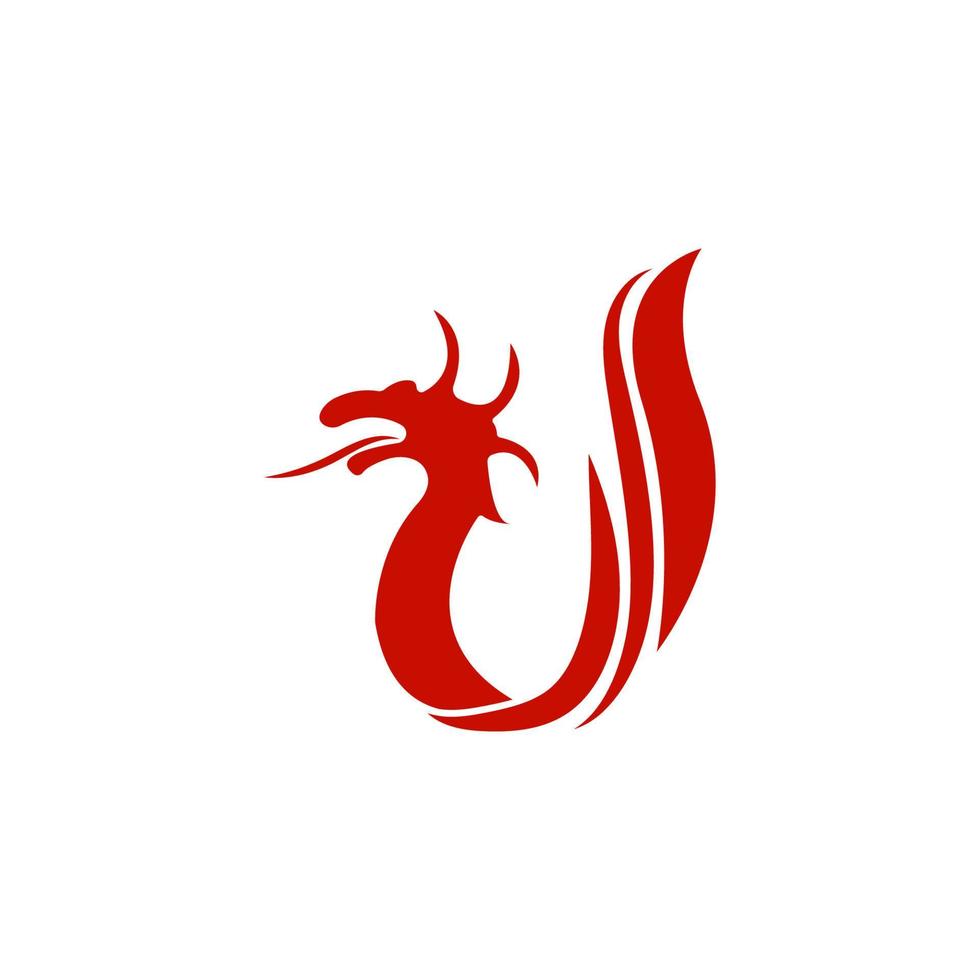 vector de ilustración de icono de dragón