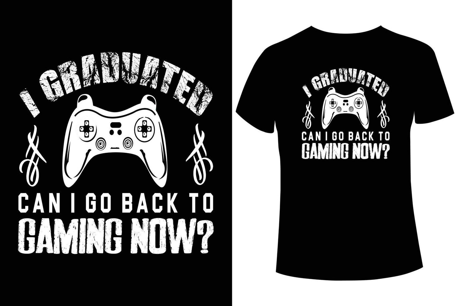 I graduated t-shirt design template vector