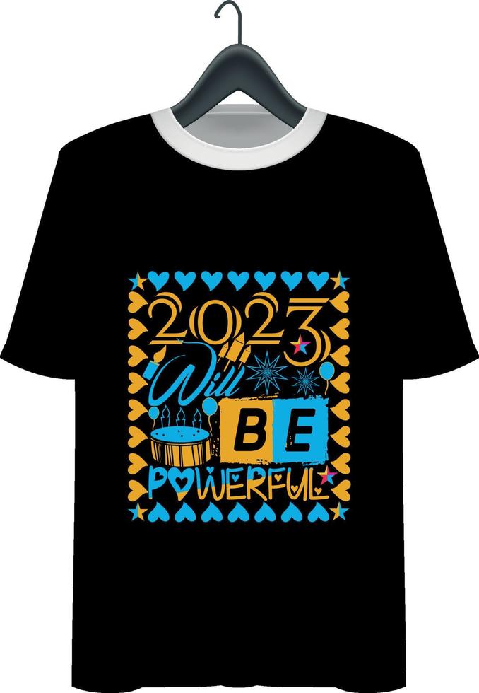 New year T-shirt design vector