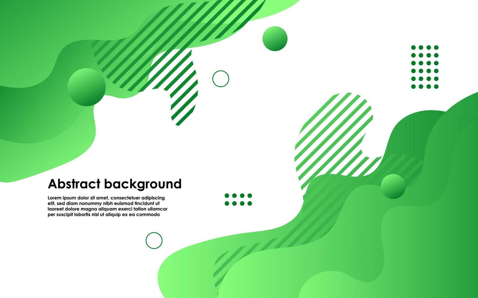 modern green gradient color liquid abstract background and fluid shape composition vector