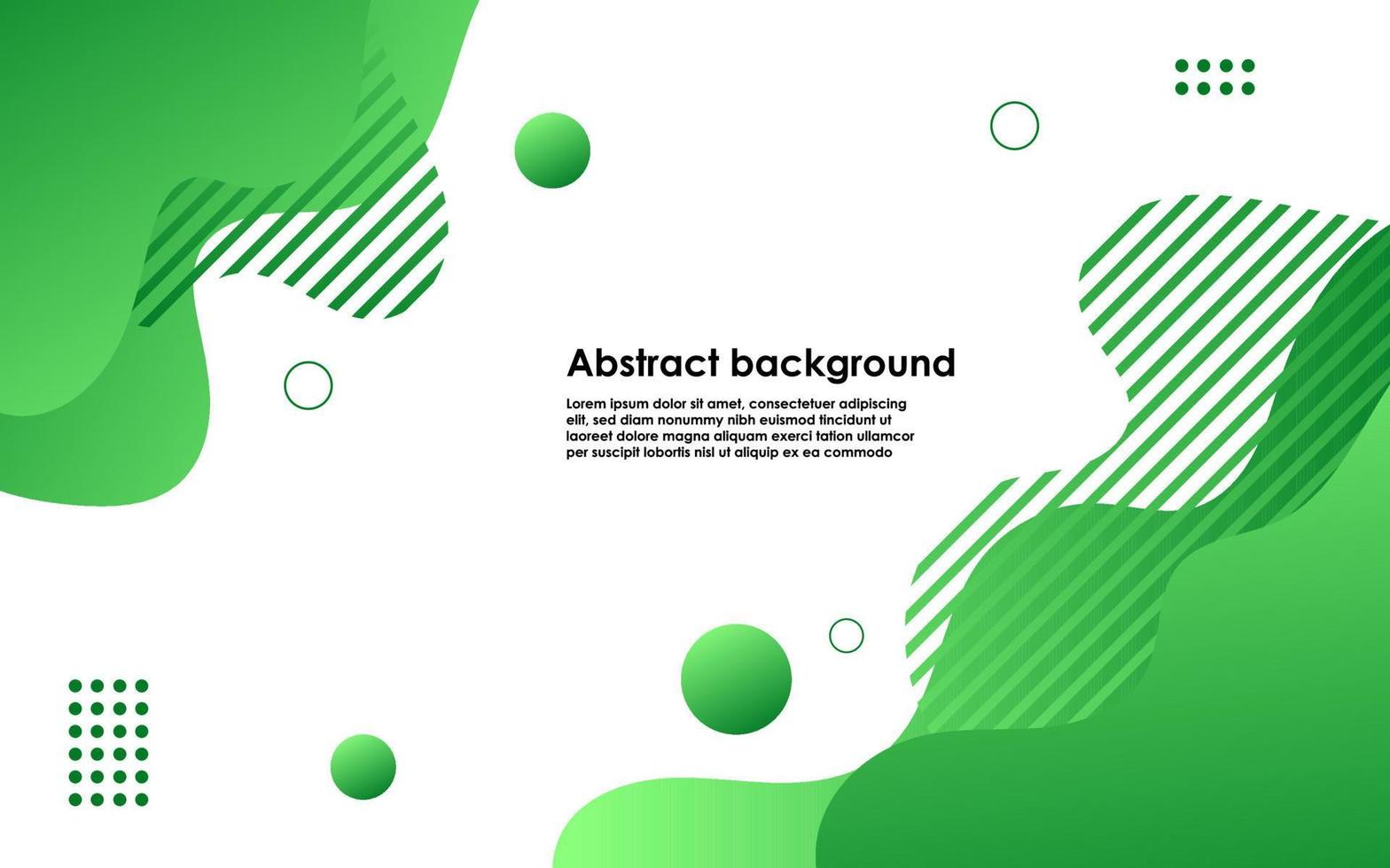 modern green gradient color liquid abstract background and fluid shape composition vector