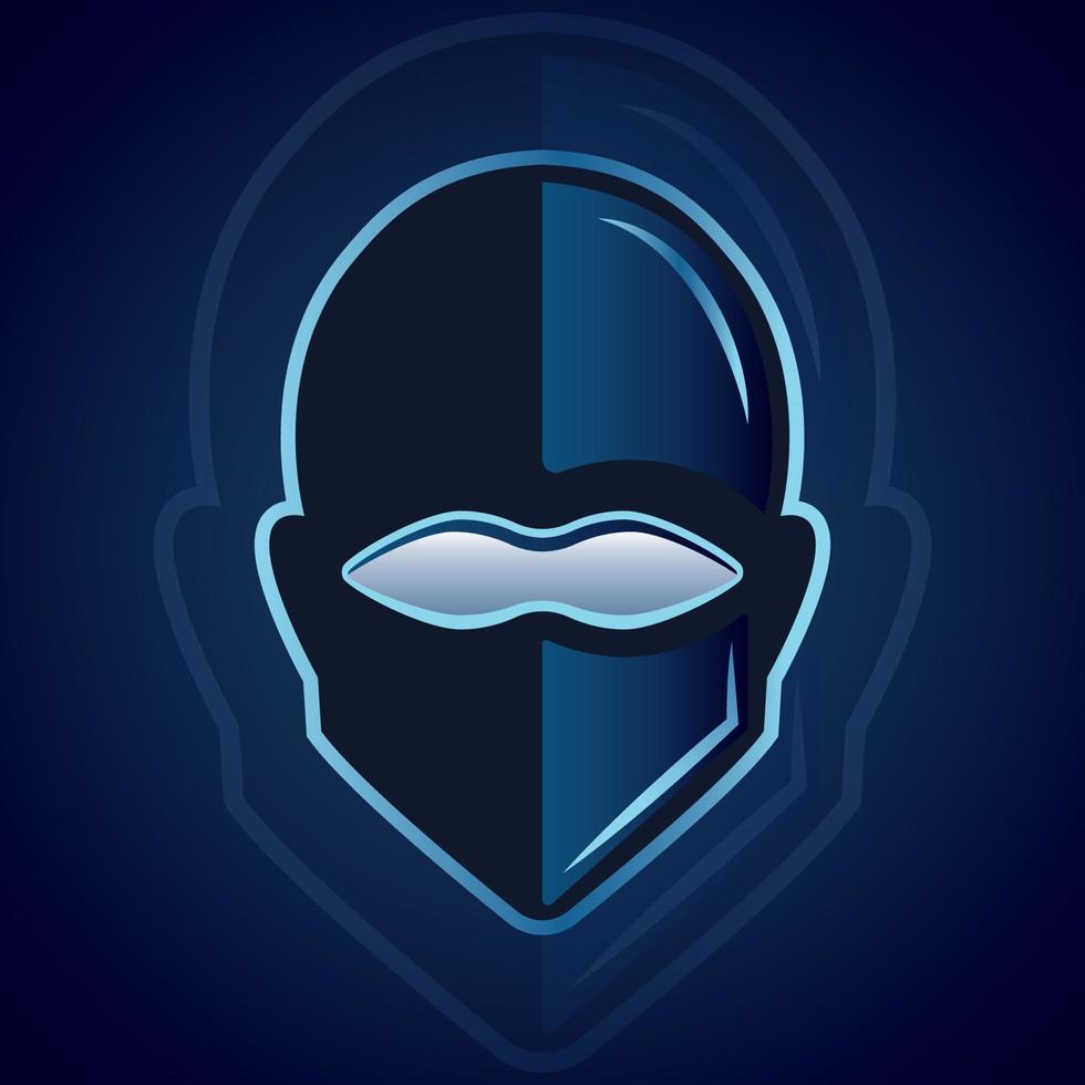 plantilla de diseño de logotipo de ilustración vectorial ninja. diseño de mascota de juego ninja. vector