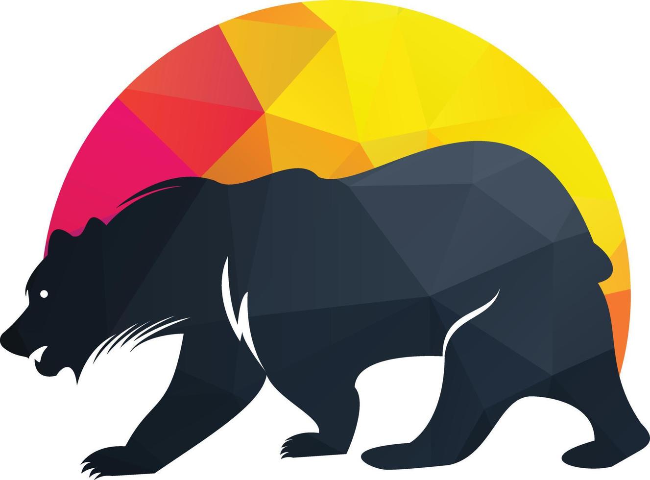 diseño de logotipo vectorial de oso. diseño de concepto de plantilla vectorial de osos. vector