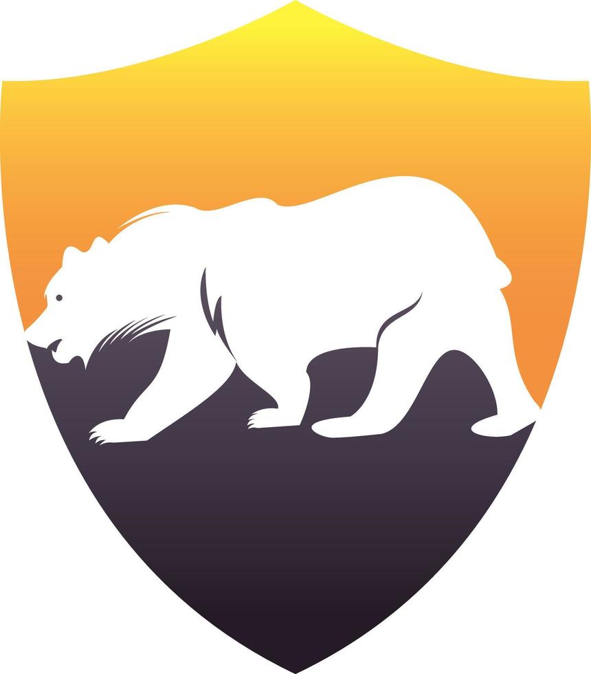 Bear vector logo design. Bears vector template Concept design.