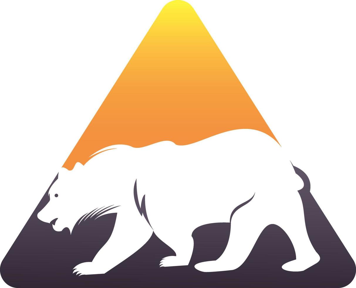 Bear vector logo design. Bears vector template Concept design.