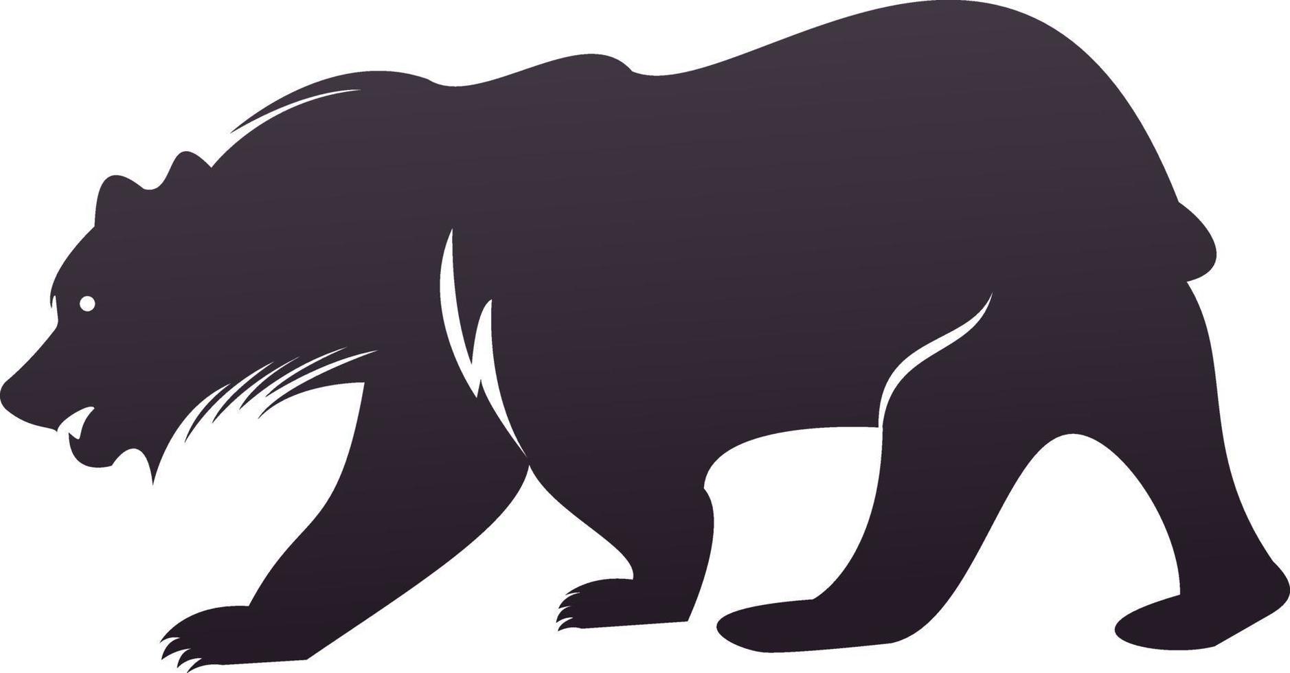 diseño de logotipo vectorial de oso. diseño de concepto de plantilla vectorial de osos. vector