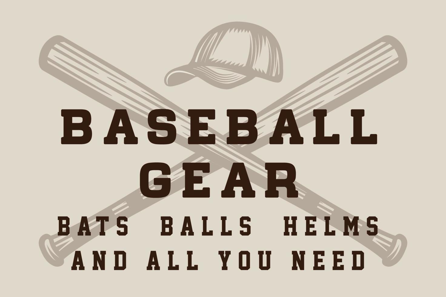 Baseball logo emblem poster vector