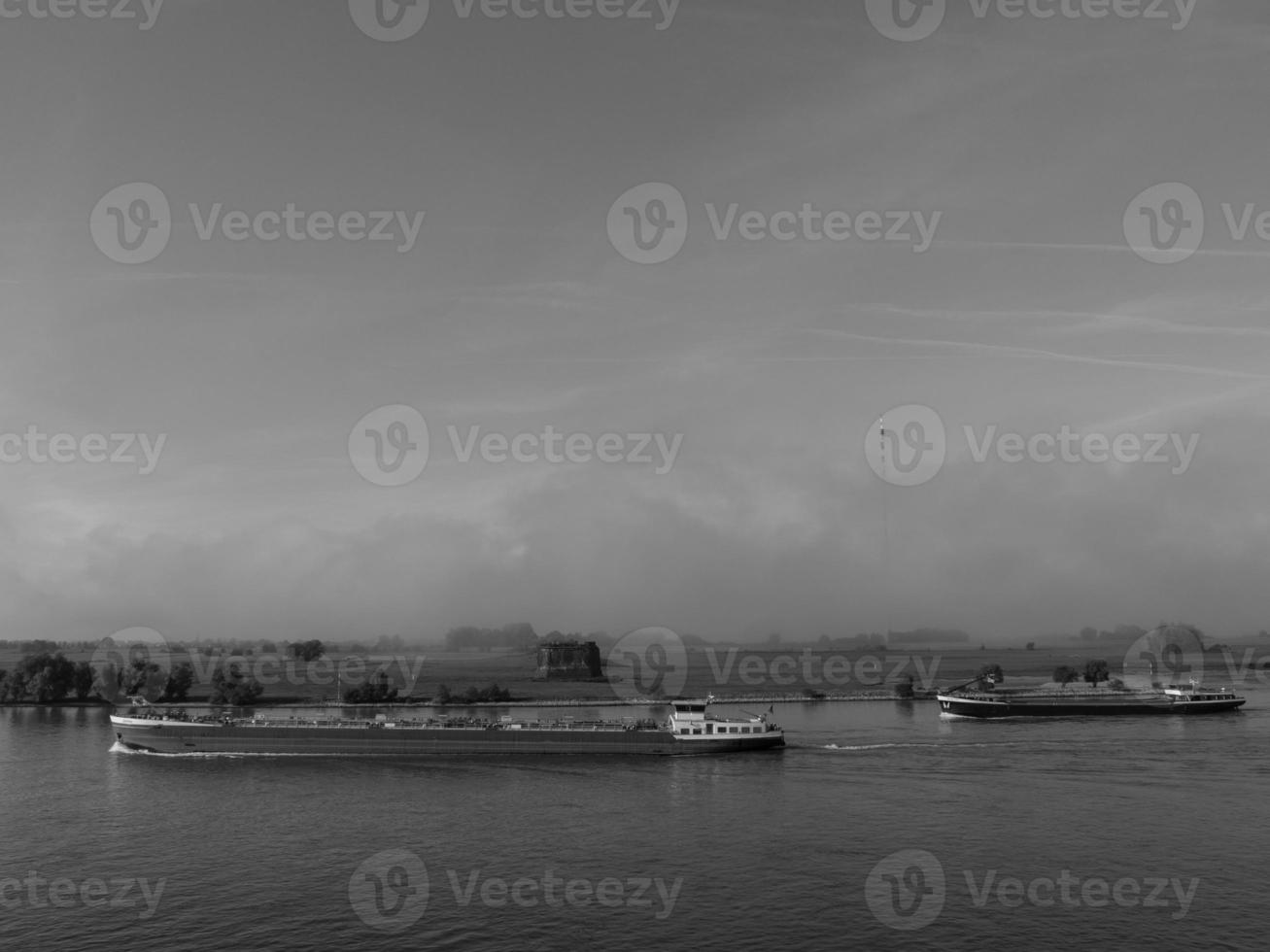 the rhine river near wesel photo