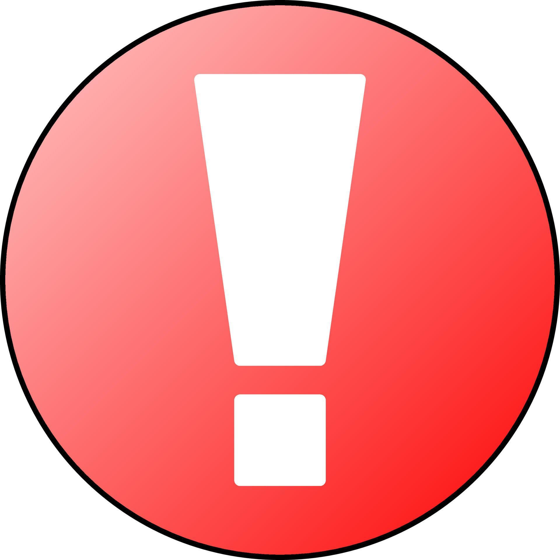 Red exclamation mark for notice, alert or information 11798721 Vector