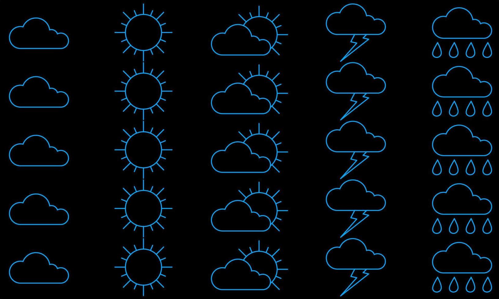 background with weather theme vector