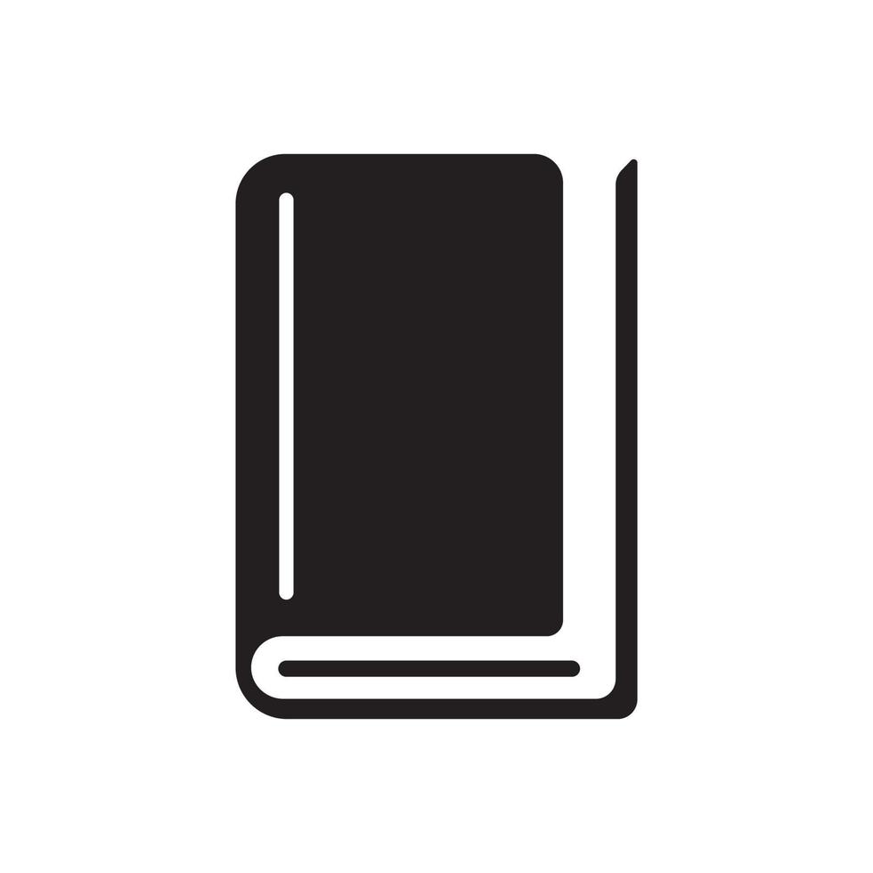 book icon vector. simple flat shape vector