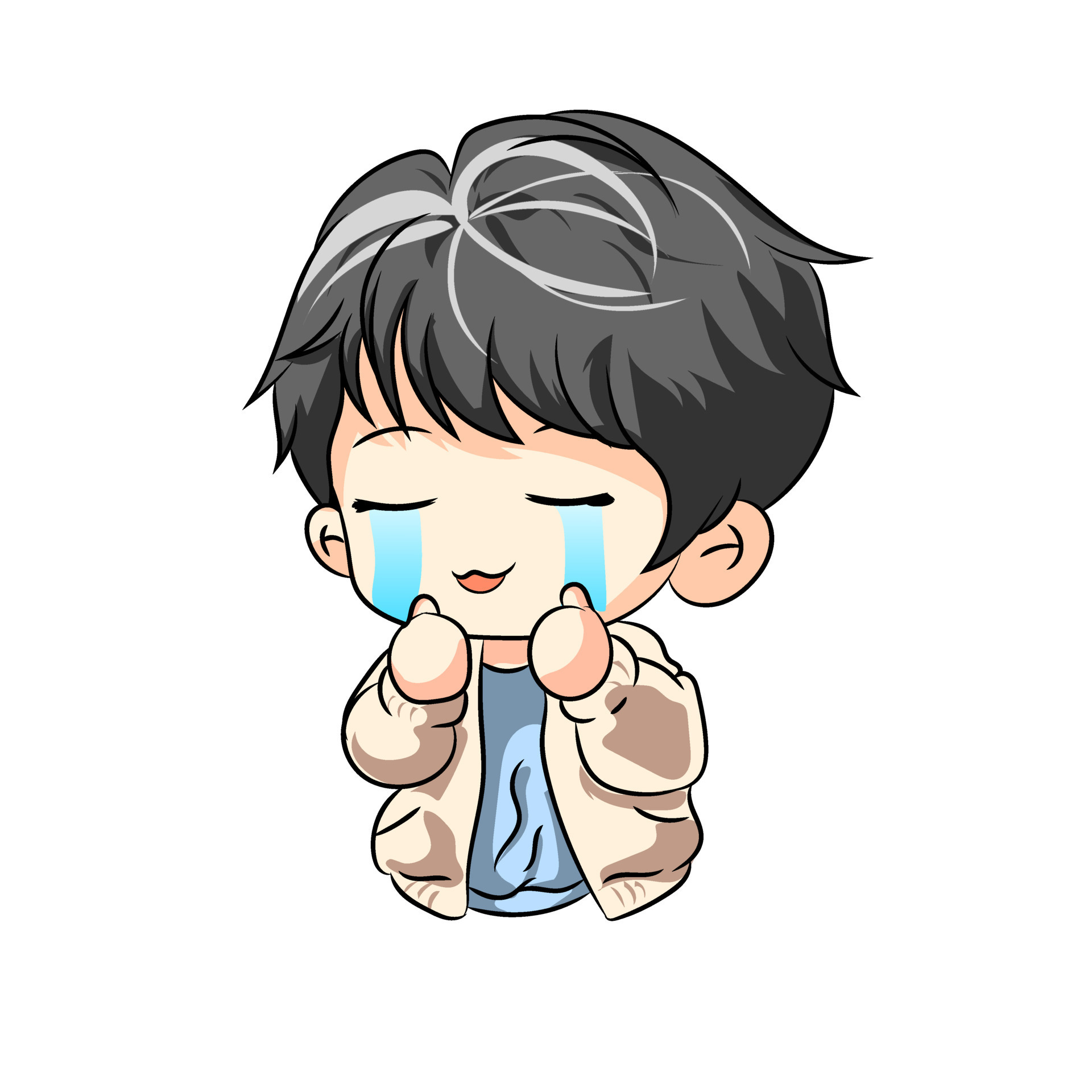 Premium vector l draw chibi korean siip emot cry, cute boy expresi 11799496 Vector Art at Vecteezy Premium vector l draw chibi korean siip emot cry, cute boy expresi 11799496 Vector Art at Vecteezy