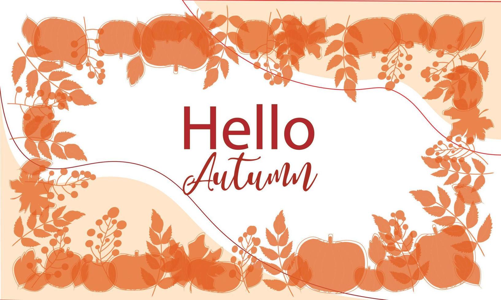 Vector of abstract backgrounds with copy space for text - autumn sale