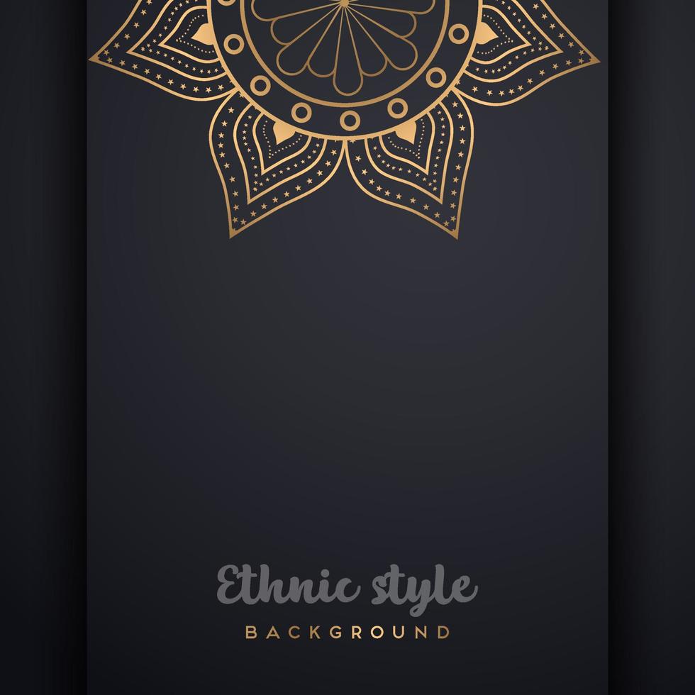 Luxury Mandala Wedding Invitation Card Set template with golden arabesque pattern Arabic Islamic background style. Editable vector file. Decorative mandala for print, poster, cover, flyer, banner.