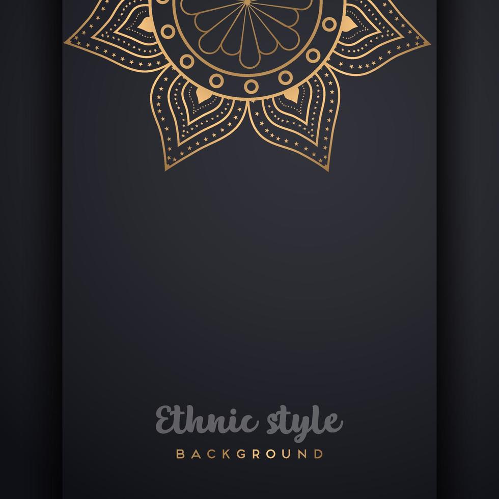 plantilla de conjunto de tarjetas de invitación de boda de mandala de lujo con patrón de arabesco dorado estilo de fondo islámico árabe. archivo vectorial editable. mandala decorativa para impresión, afiche, portada, volante, pancarta. vector