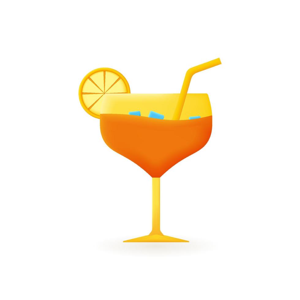 Food and beverage 3d icon. Cooking food, vegetable, restaurant and cafe. 3d render vector illustration