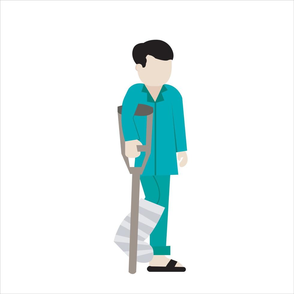 broken leg vector