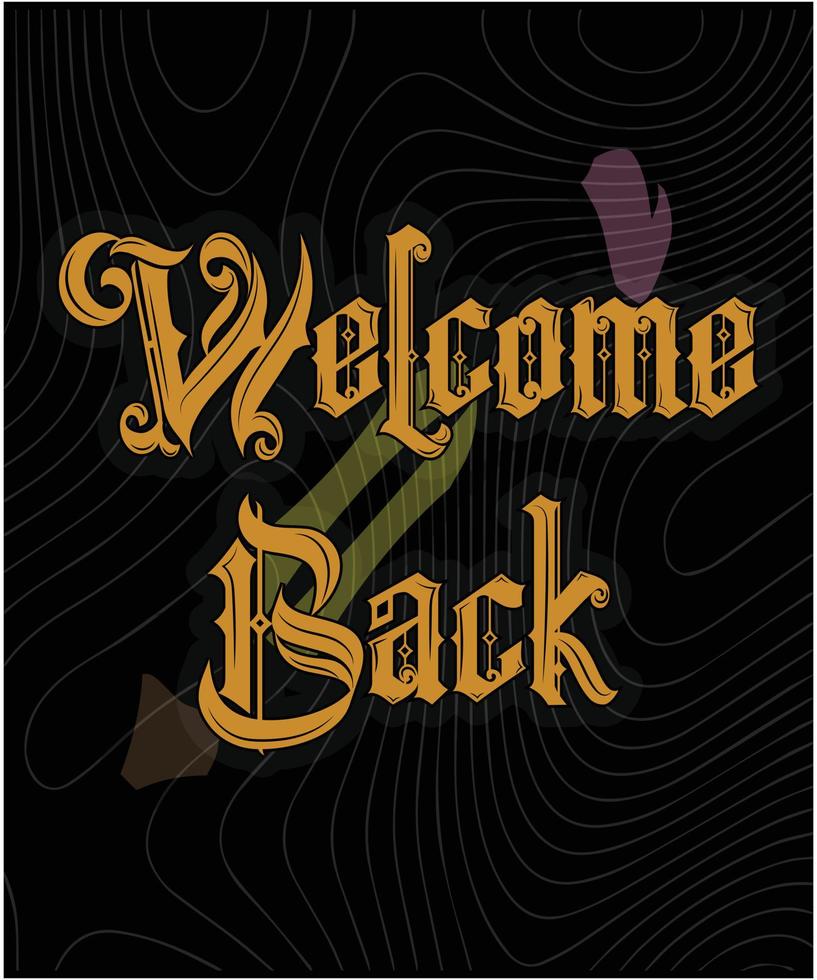 Welcome Back Banner Design Templet vector