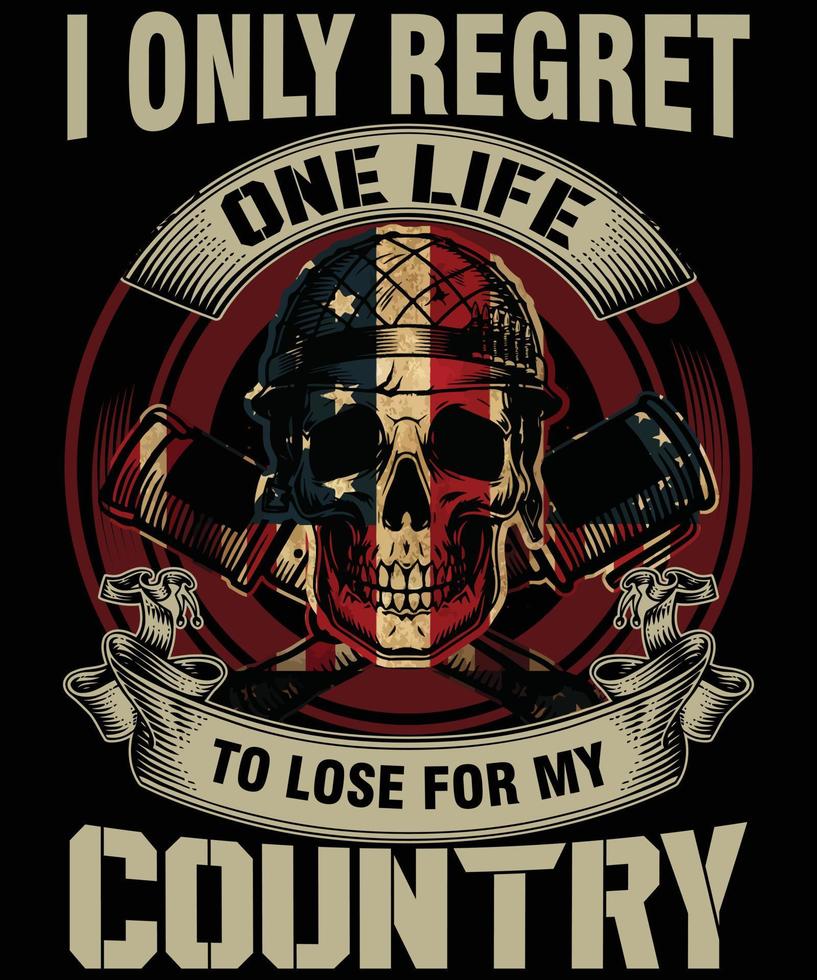Veteran T Shirt Design vector