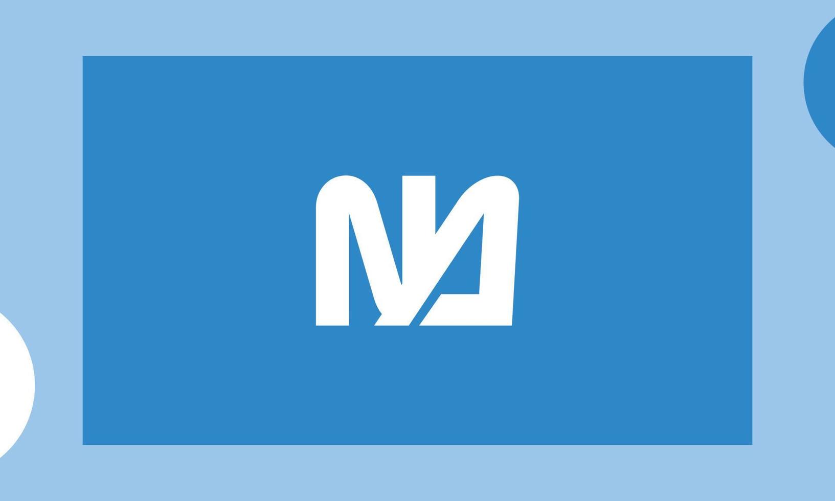 Alphabet letters Initials Monogram logo NA, AN, N and A vector