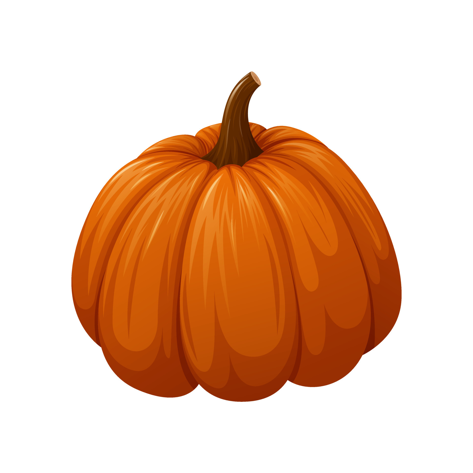 calabaza, ilustración vectorial de dibujos animados. verdura naranja de  otoño. para comida, halloween. 11801987 Vector en Vecteezy