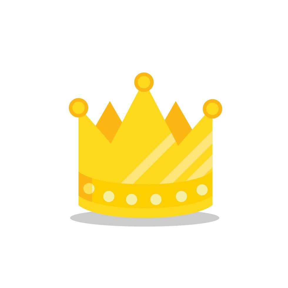 vector illustration of crown, king, luxury icon.