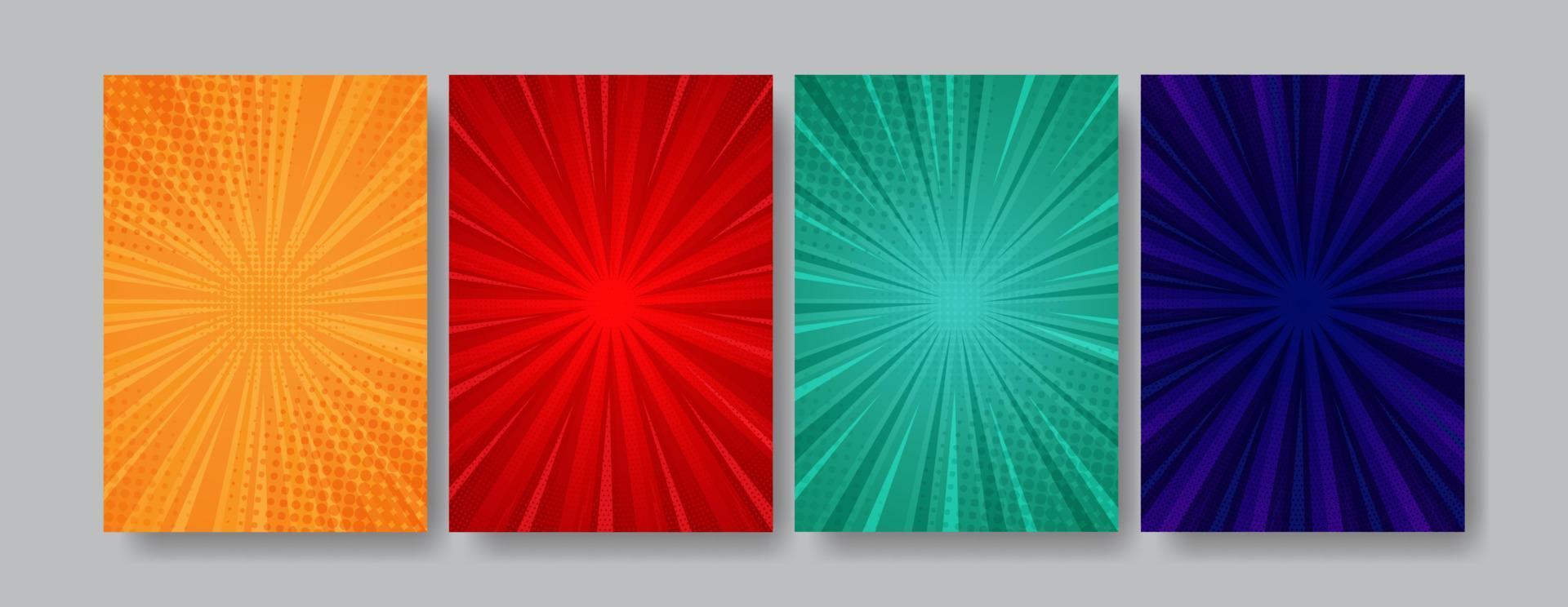 Abstract Comic Style Background Design vector