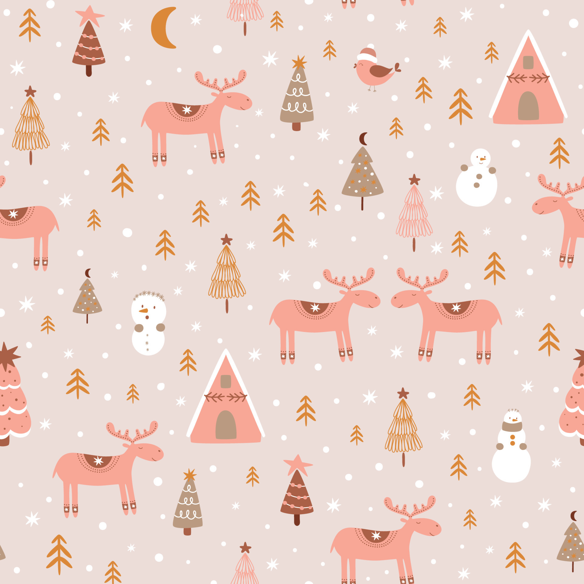 Cute Reindeer Wallpapers  Wallpaper Cave