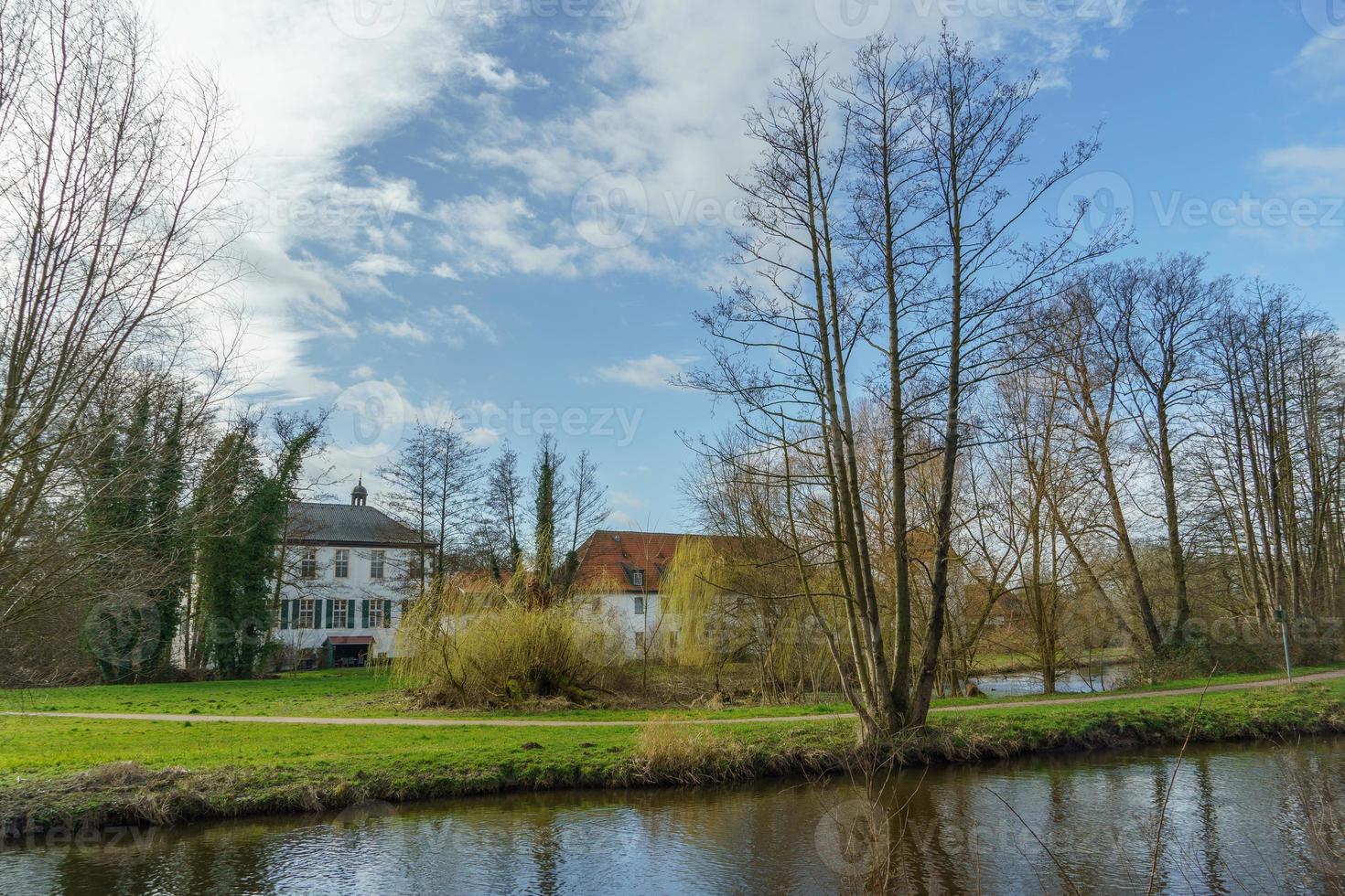 The river Aa near borken in germany photo