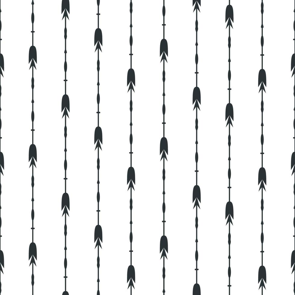 Black arrows seamless pattern background vector