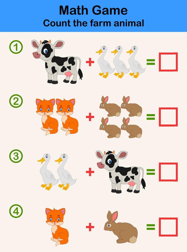 completa las palabras juego educativo para niños. aprendiendo el tema y el vocabulario de los animales de granja vector