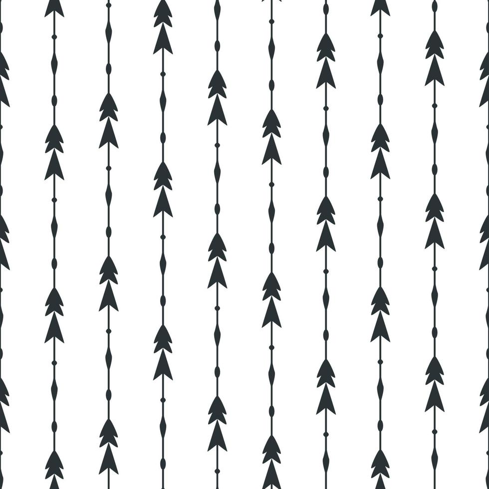 Black arrows seamless pattern background vector