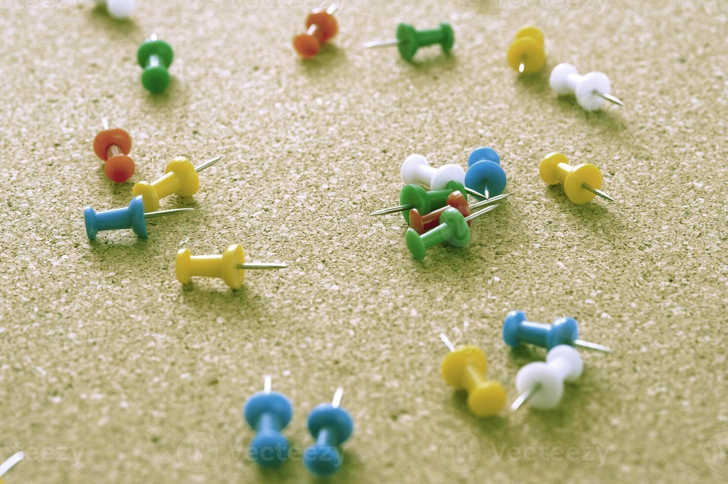 Colored Map Pins on Brown Cork Board 11806378 Stock Photo at Vecteezy