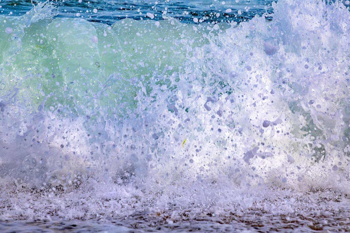 Splash of sea waves, close up, beauty water waves spray photo