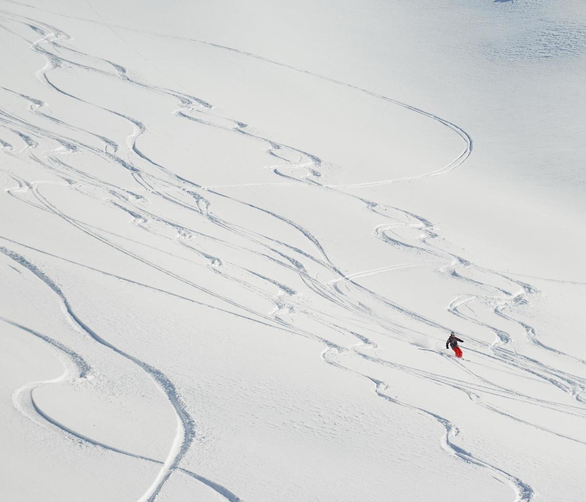 Skier portrait view photo
