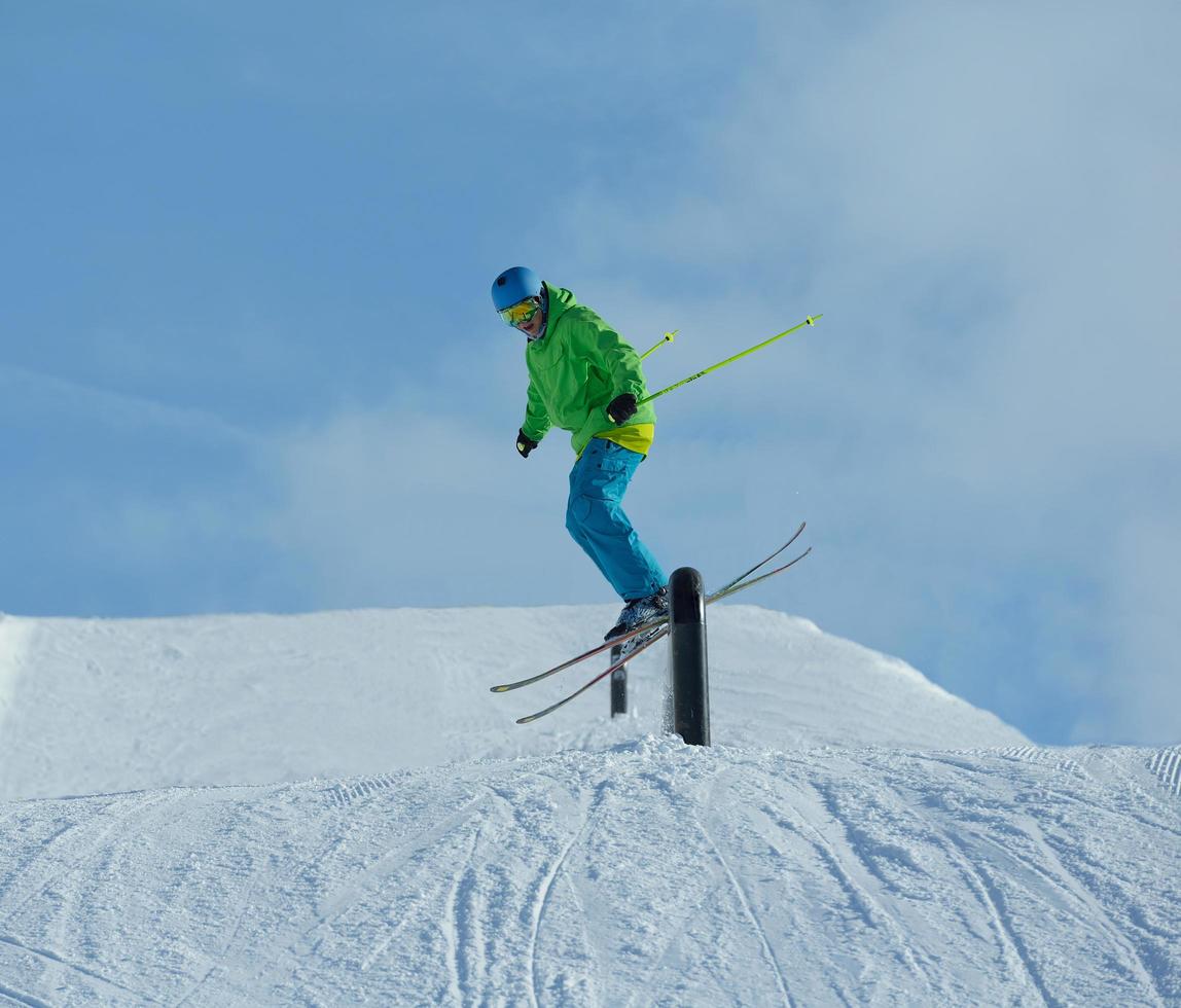 Skier portrait view photo