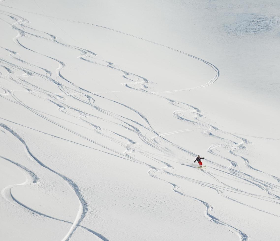 Skier portrait view photo