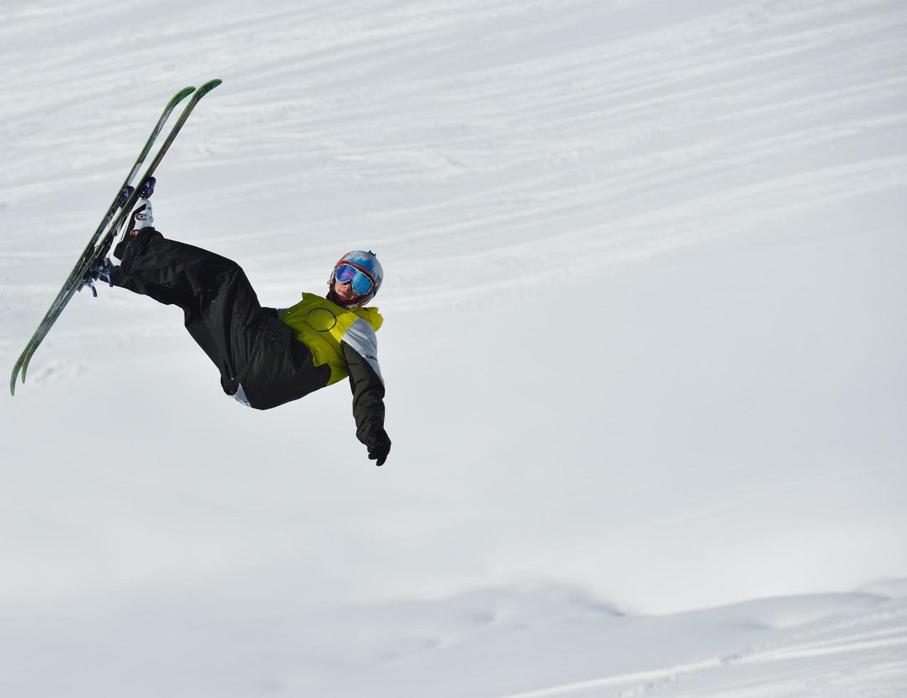 Skier portrait view photo