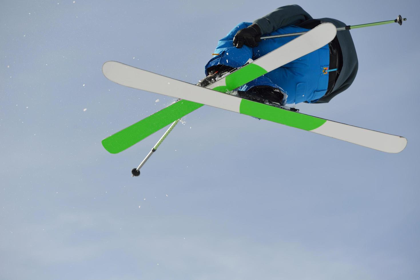 Skier portrait view photo