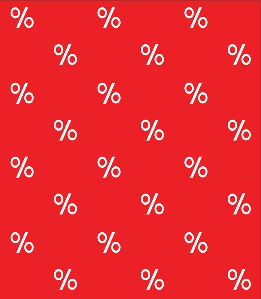 Seamless pattern of percent vector