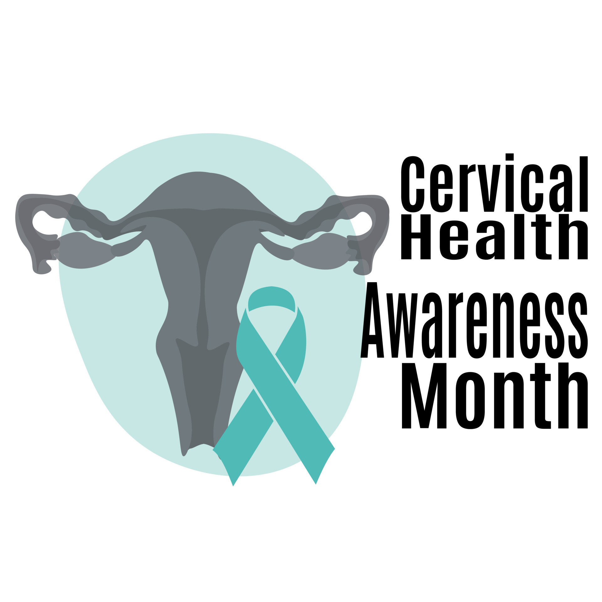 Cervical Health Awareness Month, idea for a poster, banner, flyer or