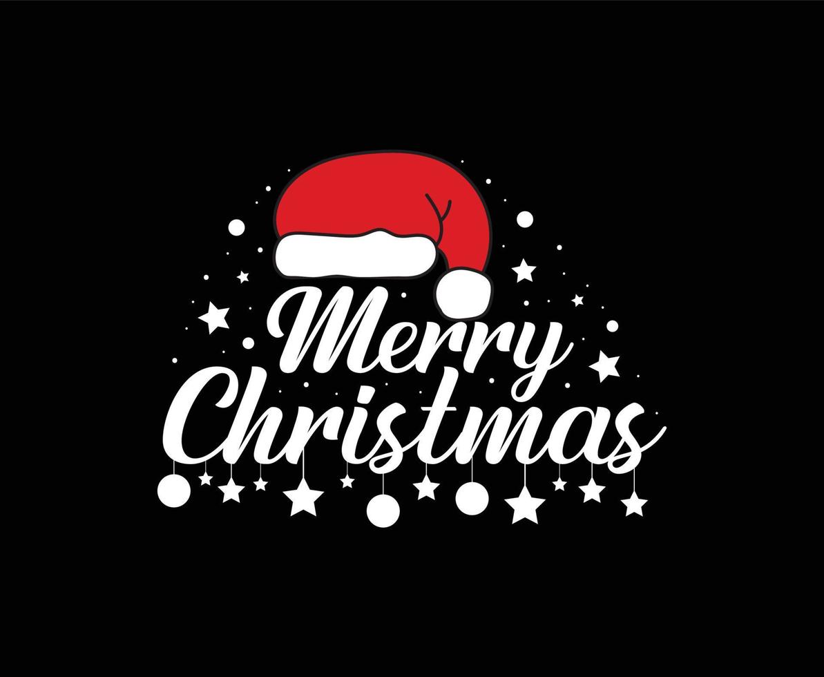 Merry Christmas illustration Vector T-shirt Design