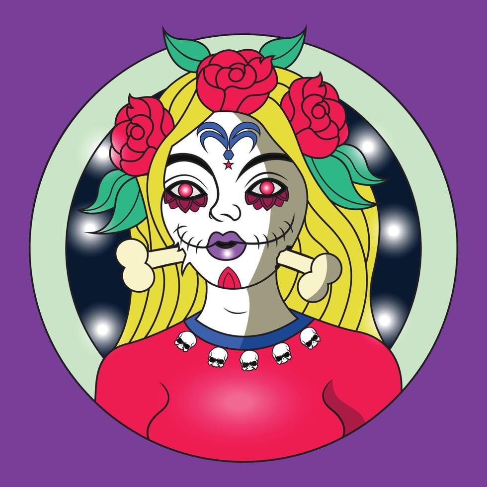 day of the dead dia de los muertos vector