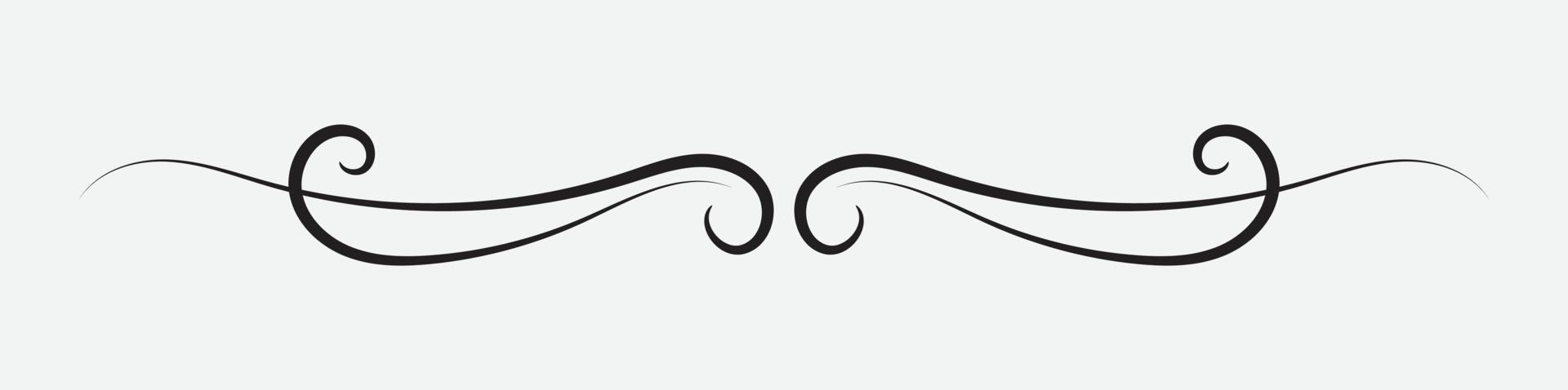 text delimiter for your projects. text divider. vintage border. Vector illustration.