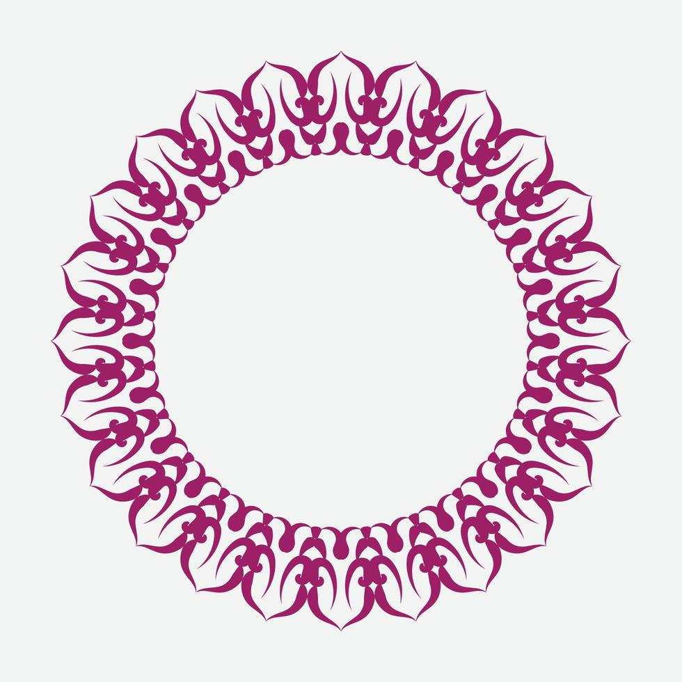 Frame. Vintage vector. Well built for easy editing . retro circle frame. Vector illustration.