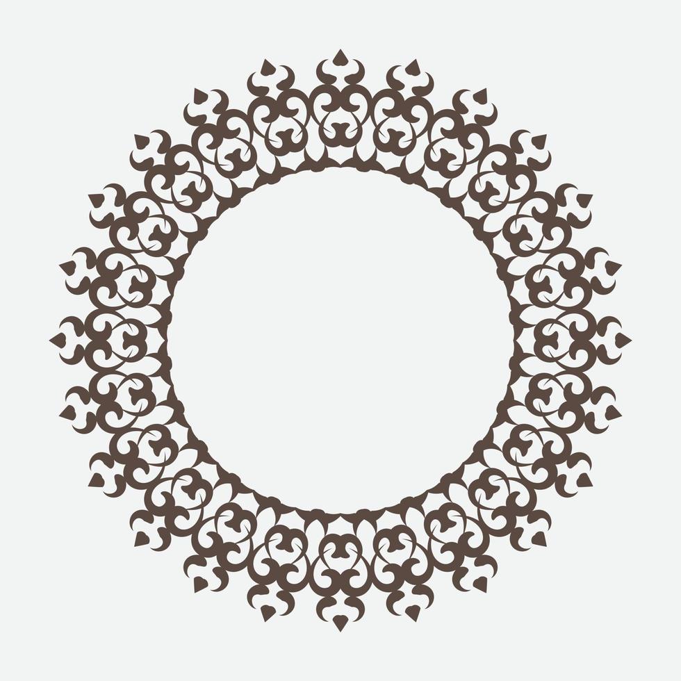 Frame. Vintage vector. Well built for easy editing . retro circle frame. Vector illustration.