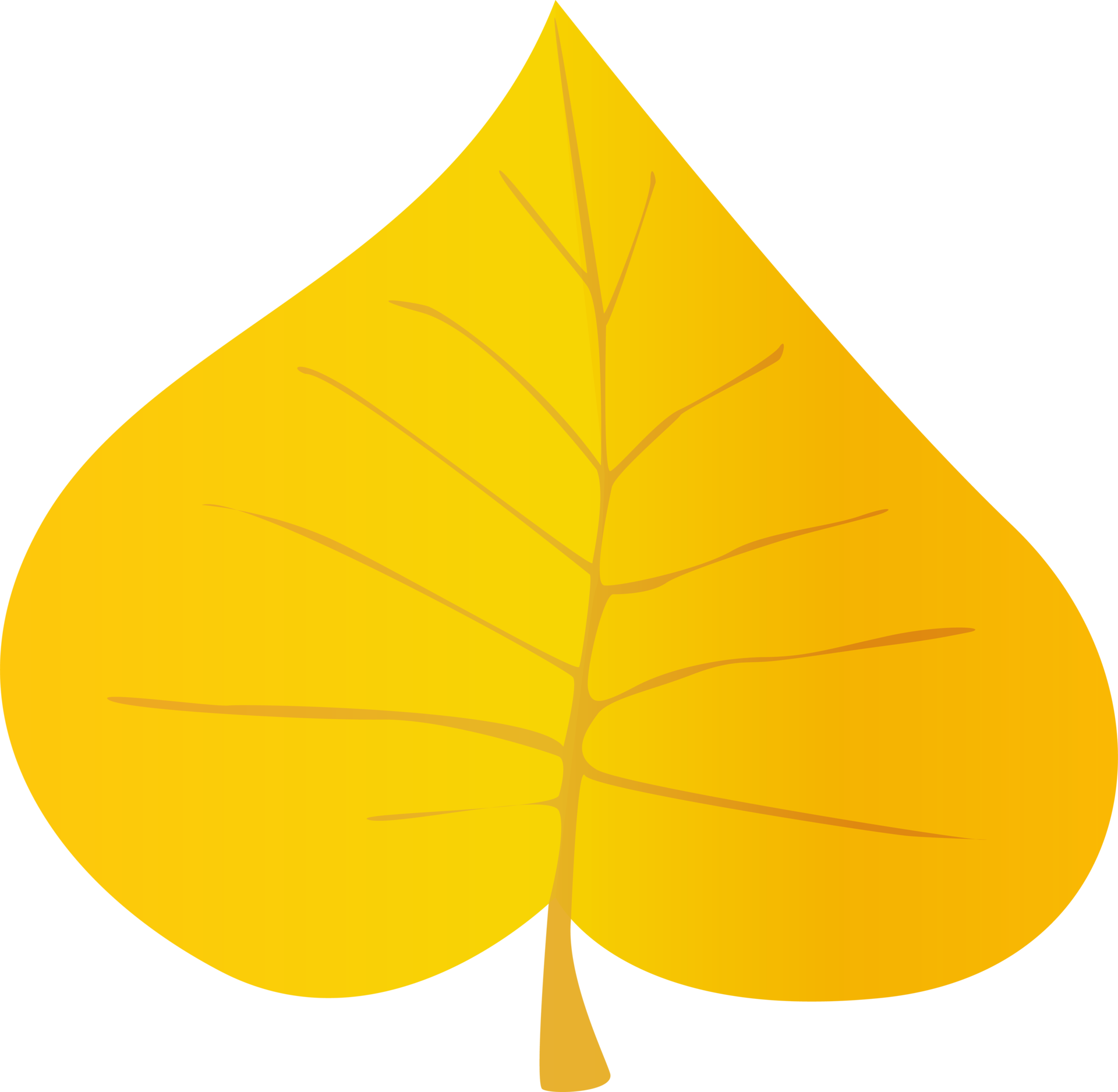 Yellow Leaf in realistic style. Autumn leaf. Colorful PNG illustration