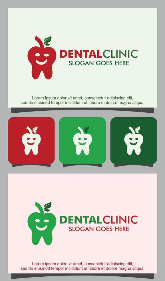 vector de diseño de logotipo de clínica dental